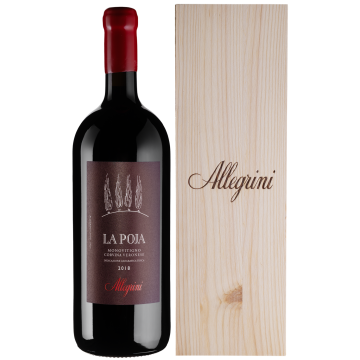 Вино Allegrini La Poja / Ла Поя, дерев'яна коробка 2018, червоне сухе, 1.5 л