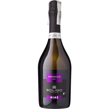 Ігристе Soligo Nine Prosecco DOC Dry / Найн Просеко DOC Драй, біле, 0.75 л