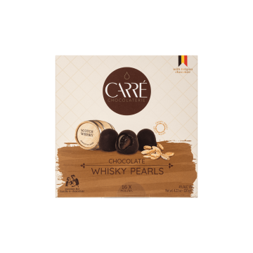 Цукерки з темного шоколаду у вигляді перлин з віскі 120г, Chocolaterie Carré