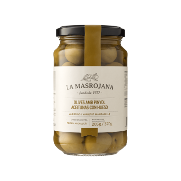 Оливки з кісточкою Манзанілья 370г, La Masrojana