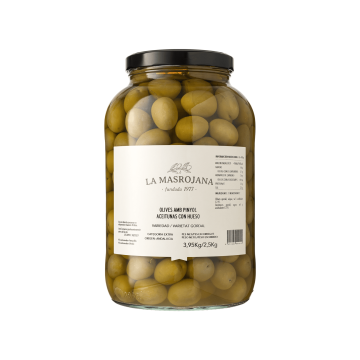 Оливки з кісточкою Гордаль 3,95кг, La Masrojana