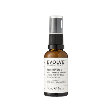 Сироватка для обличчя з ресвератролом і ніацинамідом 30мл, Evolve Organic Beauty