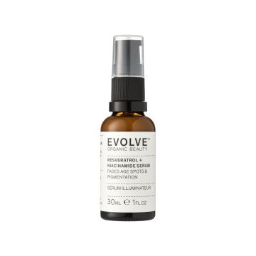 Сироватка для обличчя з ресвератролом і ніацинамідом 30мл, Evolve Organic Beauty