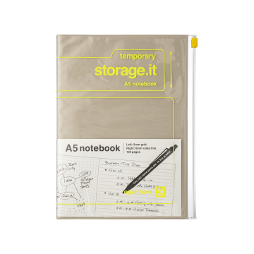Блокнот A5 бежевий Storage.It, Mark's
