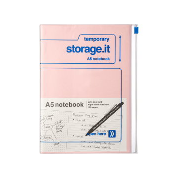 Блокнот A5 рожевий з синім Storage.It, Mark's