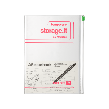 Блокнот A5 білий з рожевим Storage.It, Mark's