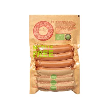 Сосиски варені органічні без нітритів вищого сорту 300г, Organic Meat