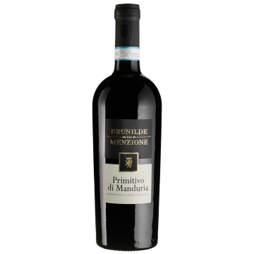 Вино Brunilde di Menzione Primitivo di Manduria DOC / Прімітіво ді Мандурія DOC, червоне напівсухе, 0.75 л