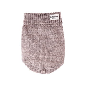 Светр для собак з британської вовни бежевий розмір ХS, Wag and Wool