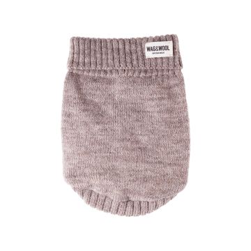 Светр для собак з британської вовни бежевий розмір ХS, Wag and Wool