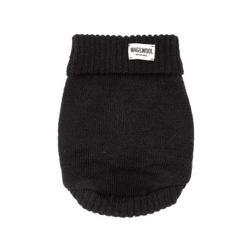 Светр для собак з британської вовни чорний розмір S, Wag and Wool