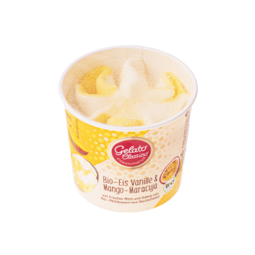 Морозиво вершкове з ваніллю та манго органічне 10% 100мл, Gelato Classico