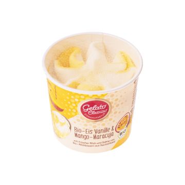 Морозиво вершкове з ваніллю та манго органічне 10% 100мл, Gelato Classico