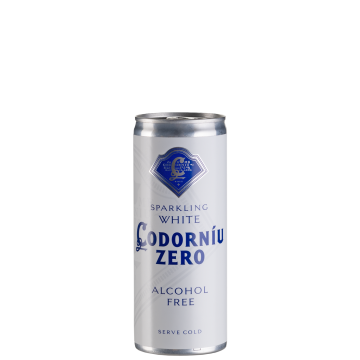 Безалкогольне Ігристе Codorniu Zero White / Зеро Вайт ж/б, 0.25 л