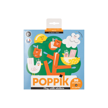 Набір з карток та наліпок дитячих "Природа" (від 2 років) Baby Stikers, Poppik