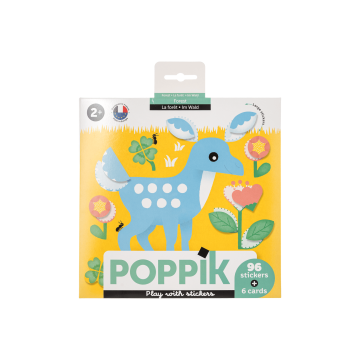 Набір з карток та наліпок дитячих "Ліс" (від 2 років) Baby Stikers, Poppik