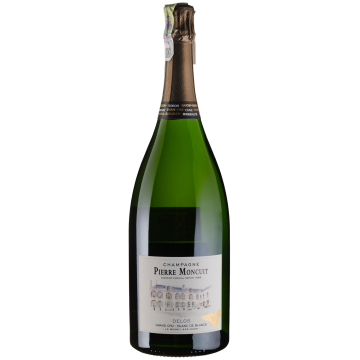 Шампанське Pierre Moncuit Cuvee Delos Blanc de Blancs Grand Cru Brut / Кюве Делос Блан де Блан Гран Крю Брют, біле, 1.5 л