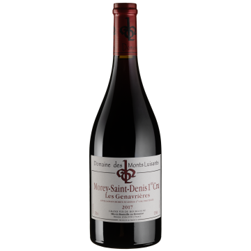 Вино Domaine des Monts Luisants Morey St Denis 1er Cru les Genavrieres / Морей Сен Дені Прем'єр Крю лє Женавр'єр 2017, червоне сухе, 0.75 л