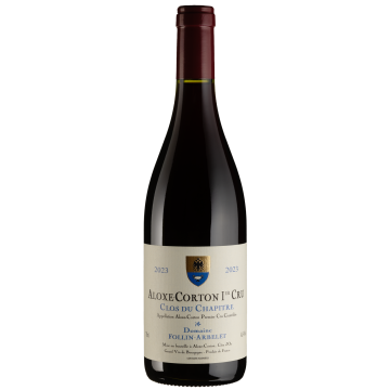Вино Domaine Follin Arbelet Aloxe-Corton 1er Cru Clos du Chapitre / Алос-Кортон Прем'єр Крю Кло дю Шапітр 2023, червоне сухе, 0.75 л