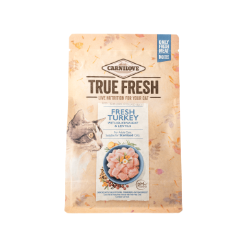 Корм для котів сухий повнораціонний з індичкою 340г True Fresh, Carnilove