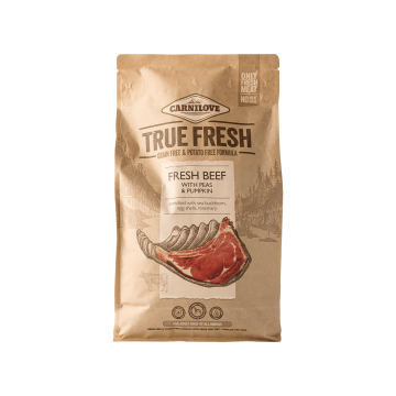 Корм для собак сухий повнораціонний з яловичиною 4кг True Fresh, Carnilove