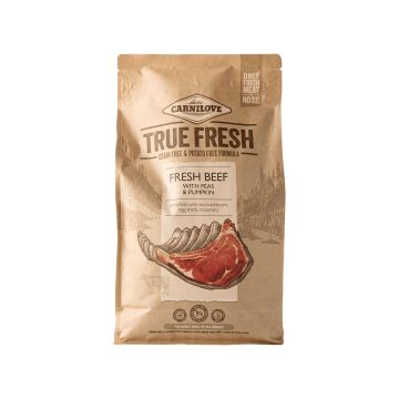 Корм для собак сухий повнораціонний з яловичиною 4кг True Fresh, Carnilove