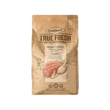 Корм для цуценят сухий повнораціонний з індичкою 4кг True Fresh, Carnilove