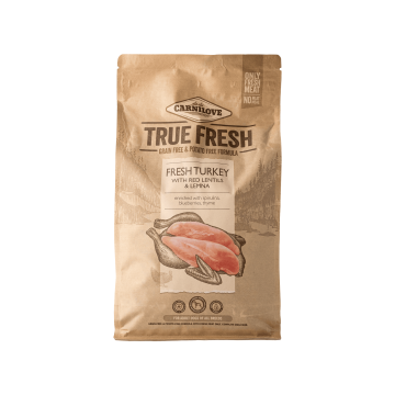 Корм для собак сухий повнораціонний з індичкою 4кг True Fresh, Carnilove