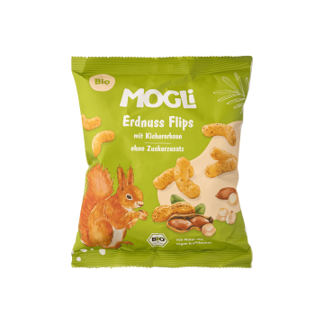 Снеки рисові "Нут та арахіс" 30г, Mogli