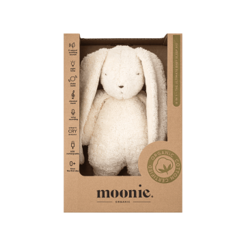 Іграшка дитяча Органічний зайчик з нічником Polar, Moonie Europe