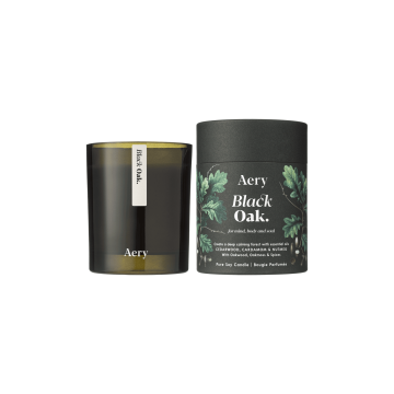 Свічка ароматична "Чорний дуб" 200г Botanical, Aery Living