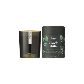Свічка ароматична "Чорний дуб" 200г Botanical, Aery Living
