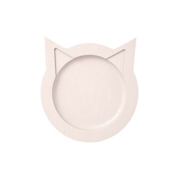 Миска для котів дерев'яна бузкового кольору, Not only pets