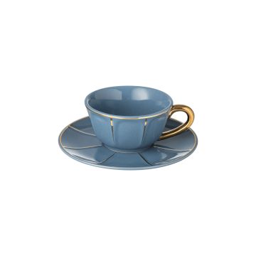 Чайна чашка з блюдцем блакитна Vintage, Bitossi Home
