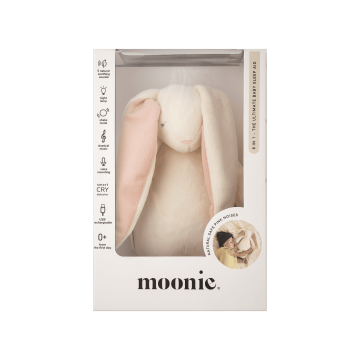 Іграшка дитяча Співаючий зайчик з нічником Powder, Moonie Europe