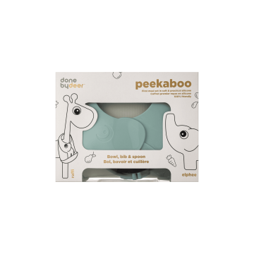 Перший набір для їжі Друзі Олені синій Peekaboo, Done By Deer