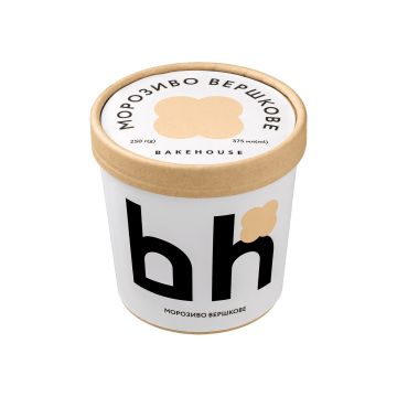 Морозиво вершкове 11% 375мл/250г, Bakehouse