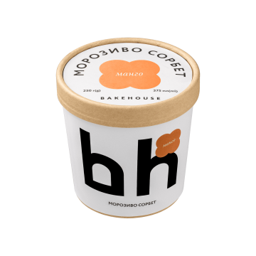 Морозиво сорбет Манго 375мл/250г, Bakehouse