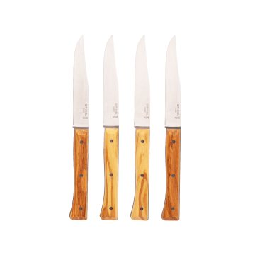 Набір ножів з ручкою з оливи 13см (4шт. в пак) Facette, Opinel