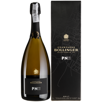Шампанське Champagne Bollinger PN TX, gift box / PN TX, подарункова коробка 2020, біле, 0.75 л