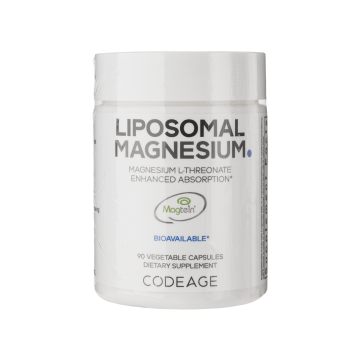 Дієтична добавка в капсулах Ліпосомальний магній L-треонат 90шт, Liposomal Magnesium L-Threonate, Codeage