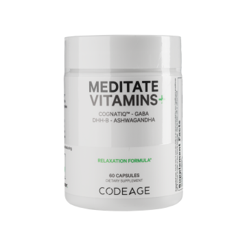Дієтична добавка в капсулах Релаксація та підтримка мозку 60шт, Meditate, Codeage
