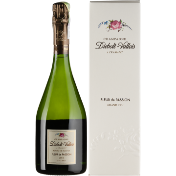 Шампанське Champagne Diebolt-Vallois Fleur de Passion, gift box / Фльор де Пассьон, подарункова коробка 2015, біле, 0.75 л