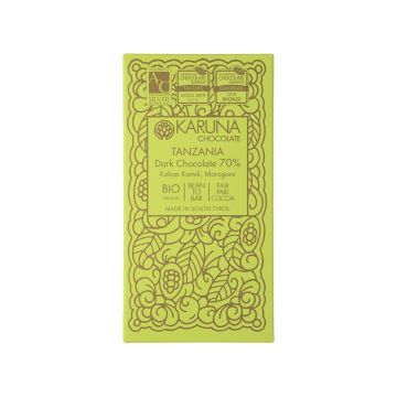 Шоколад темний Танзанія 70% 60г, Karuna chocolate