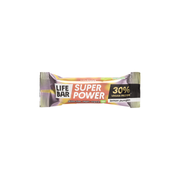 Батончик протеїновий Лимон-Гарбуз органічний 40г Lifebar, Lifefood