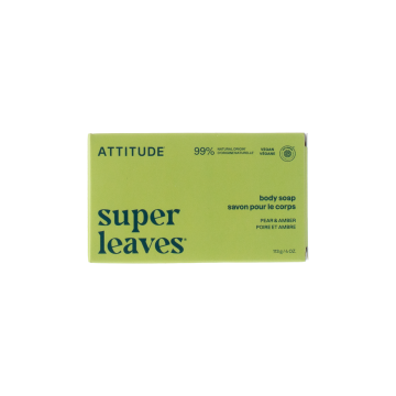 Мило для тіла "Груша та Бурштин" 113г Super leaves, Attitude
