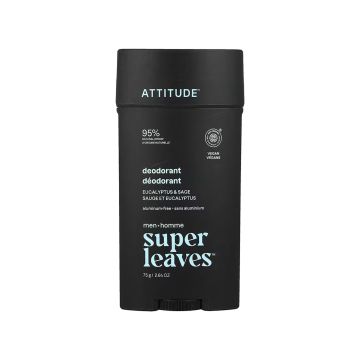 Дезодорант для чоловіків "Евкаліпт і Шавлія" 75г Super leaves, Attitude