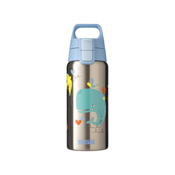 Термопляшка дитяча "Друг кит" 500мл Shield Therm One, Sigg