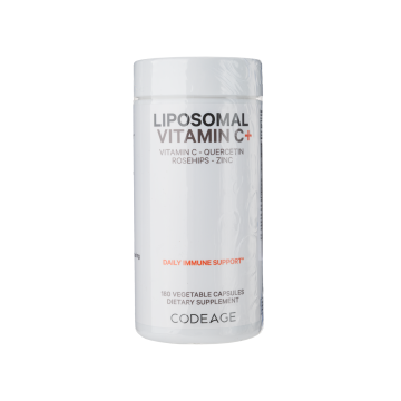 Дієтична добавка в капсулах Ліпосомальний вітамін С+ 180шт, Liposomal Vitamin C+, Codeage