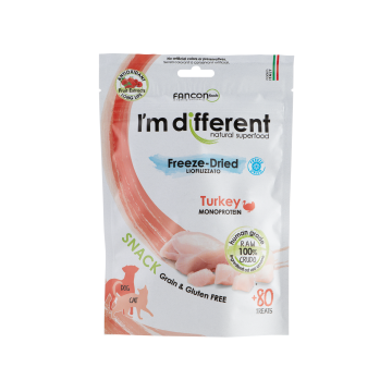 Корм для собак та котів сухий додатковий ласощі з сублімованої індички 40г, I'm Different